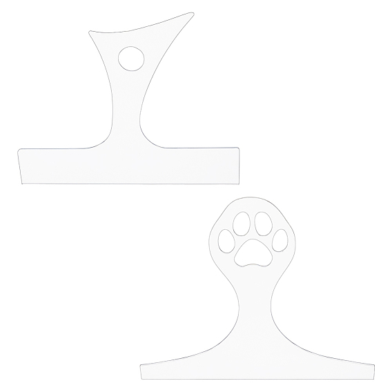 2шт 2 стили прозрачные акриловые шаблоны фрезера, разделочная доска с прозрачной акриловой ручкой, направляющие инструменты для угловых изогнутых трафаретов для деревообработки