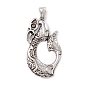 Tibetan Style 304 Stainless Steel Pendants, Teardrop
