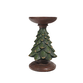 Christmas Tree Resin Candle Holder, Candlestick Stand