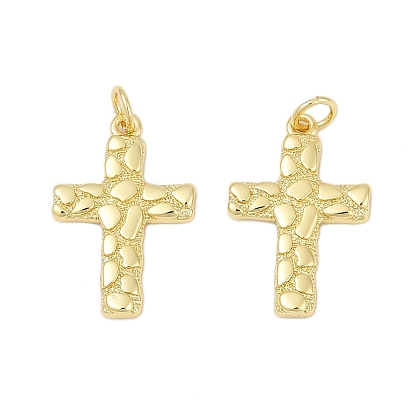 Латунные подвески, крестик, с целью перехода в кольце, без кадмия и без свинца, стойки покрытие, долговечный