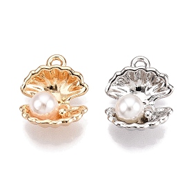 Стойки подвески обшивки сплава, с абс пластмассовой имитационной жемчужиной, формы раковины