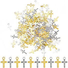 200 шт 2 цвета подвески из сплава в тибетском стиле, крестик