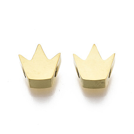 304 Stainless Steel Beads, Crown