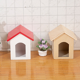Mini Dollhouse Furniture Model, Dog House Scene Decoration