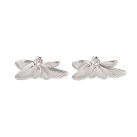 Butterfly 304 Stainless Steel Stud Earrings Findings