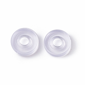 Silicone Clip on Earring Pads, Donut