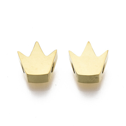 304 Stainless Steel Beads, Crown