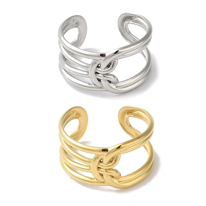 304 anillo de puño abierto ovalado de acero inoxidable para mujer