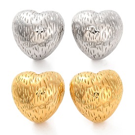 304 из нержавеющей стали серьги, сердце с пазом