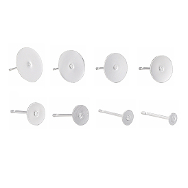 304 Выводы серьги из нержавеющей стали шпилька, плоско-круглые