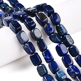 Natural Lapis Lazuli Dyed Beads Strands, Cuboid