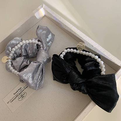 Атласные резинки для волос, аксессуары для волос для женщин и девочек