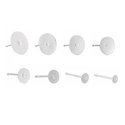 304 Выводы серьги из нержавеющей стали шпилька, плоско-круглые