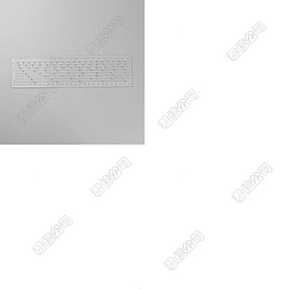 1Reglas acrílicas para PC, herramienta de punzones, Rectángulo