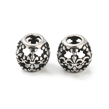 316 Surgical Stainless Steel  Beads, Barrel