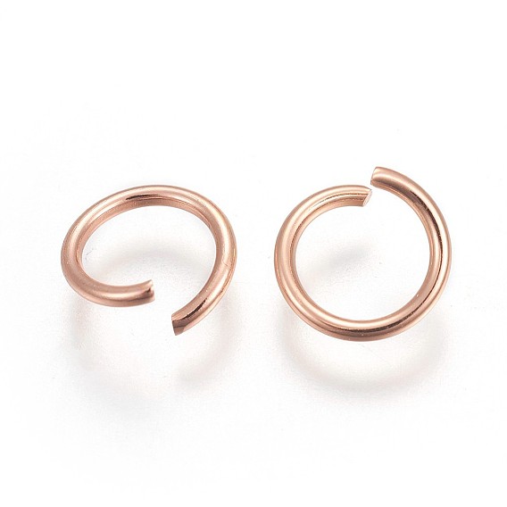 304 Stainless Steel Open Jump Rings, Round