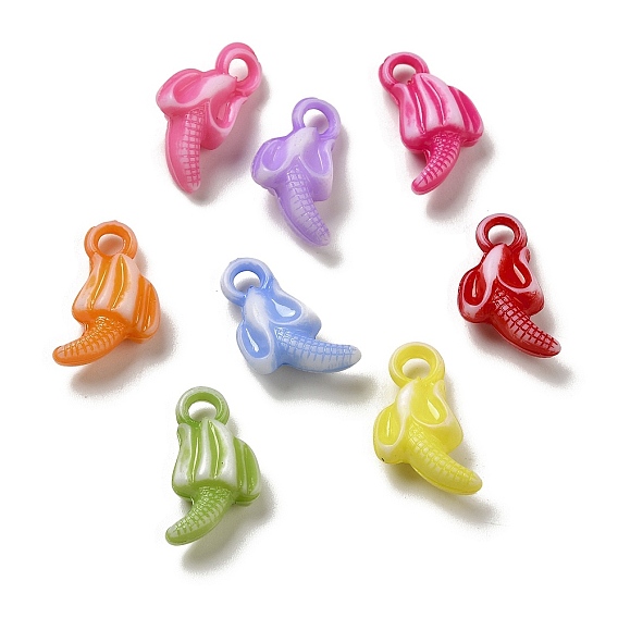 Opaque Acrylic Pendants, Craft Style, Banana