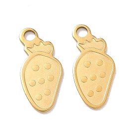 304 подвески из нержавеющей стали, клубничное очарование, ионное покрытие (ip)