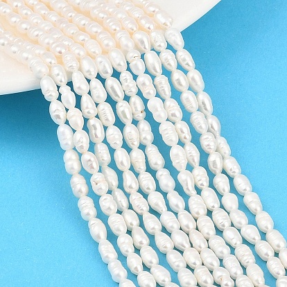 Нити из натурального культивированного пресноводного жемчуга, рис, класс +