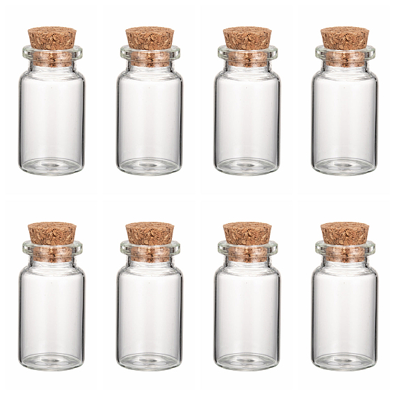 Стеклянные бутылки стеклянные фляги, с пробкой, бутылка желаний, шарик контейнеры