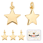 20 латунные подвески шт., долговечный, звезда