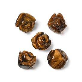 Природных тигровый глаз бисером, роза
