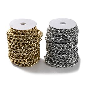 Оксидированные алюминиевые текстурированные бордюрные цепи, витые цепочки, несварные, с катушкой