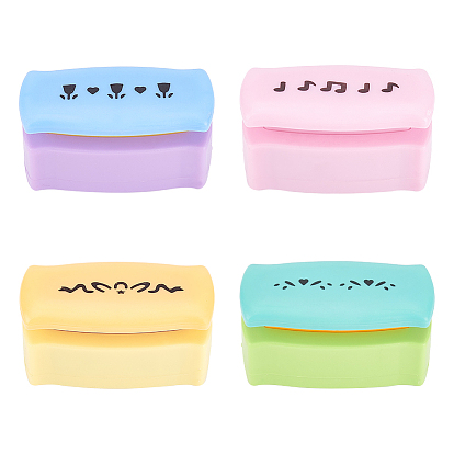 4шт 4 цветной пластиковый бумажный дырокол, перфоратор для бумаги для рукоделия и скрапбукинга, случайный цвет