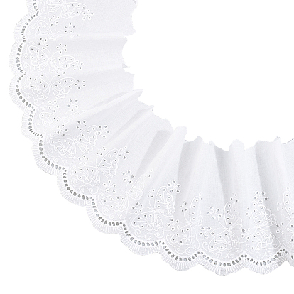 7 Yards Cotton Lace Trim, for Clothes Accessories