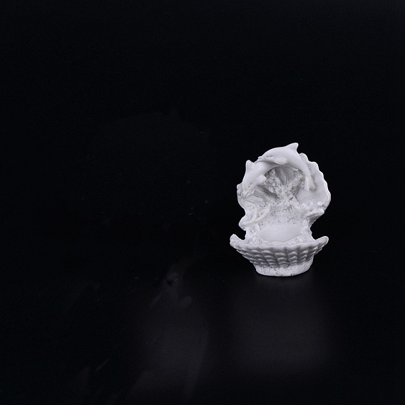 Resin Crystal Ball Display Pedestal, Dolphin Shell Conch Snail Shape Crystal Spheare Holder