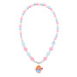 Cute Pink Angel Princess Acrylic Beaded Jewelry Set for Kids