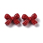 Spray Painted Alloy Beads, Bowknot