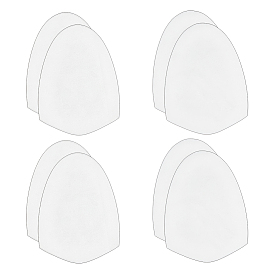 4 пары противоскользящих накладок для обуви из волокна, клейкие протекторы для обуви, противоскользящие накладки на обувь для боулинга