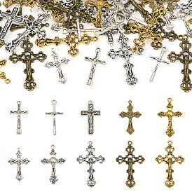 50 шт 10 подвески из сплава в тибетском стиле, крестик