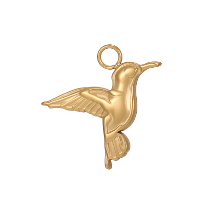 304 подвески из нержавеющей стали, прелести колибри, ионное покрытие (ip)