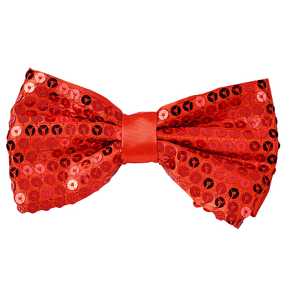 2шт. регулируемые галстуки-бабочки с пайетками, с полиэстеровой лентой и железной фурнитурой