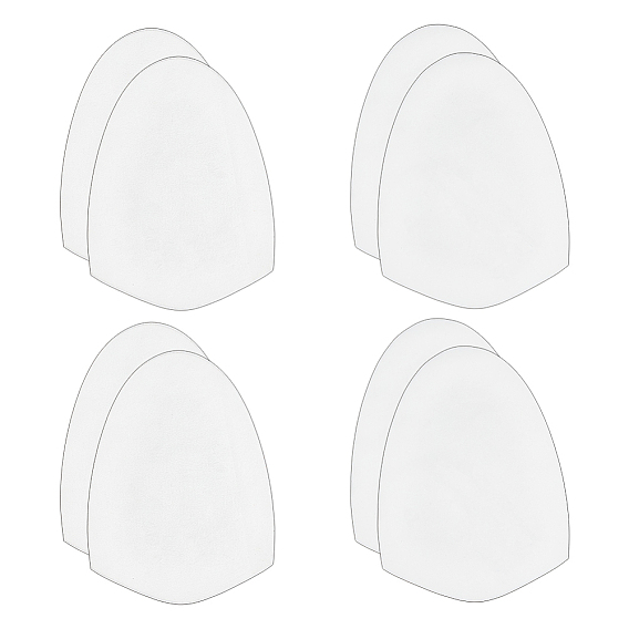 4 пары противоскользящих накладок для обуви из волокна, клейкие протекторы для обуви, противоскользящие накладки на обувь для боулинга