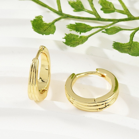 Латунные серьги обруча, без кадмия и без свинца