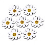 Pendentifs en tilleul imprimé, une marguerite
