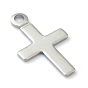 304 Stainless Steel Tiny Cross Charms, Laser Cut