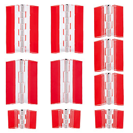 10 шт. 4 стили акриловые и нержавеющие самоклеящиеся петли, мебельная петля, прямоугольные