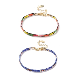 Bracelet en perles de graines japonaises faites à la main pour femmes
