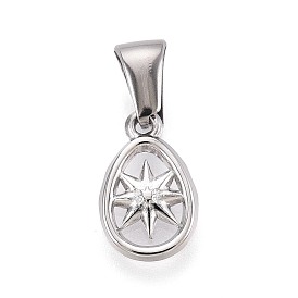 303 подвески из нержавеющей стали, яйцо со звездочками