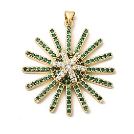 Латунные микро проложить кубического циркония подвески, долговечный, стойки покрытие, без свинца и без кадмия, солнечные чары