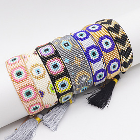 Fashionable Handmade Beaded Bracelet for Women and Couples - Demon Eye Miyuki Charm Jewelry