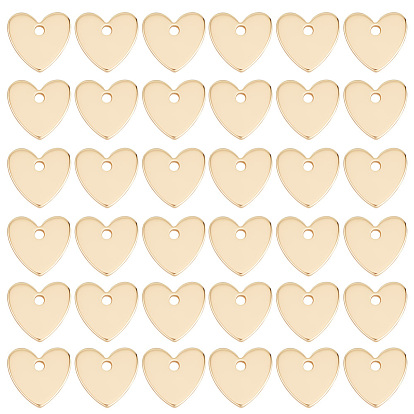 50 шт. Латунные подвески, без никеля , сердце
