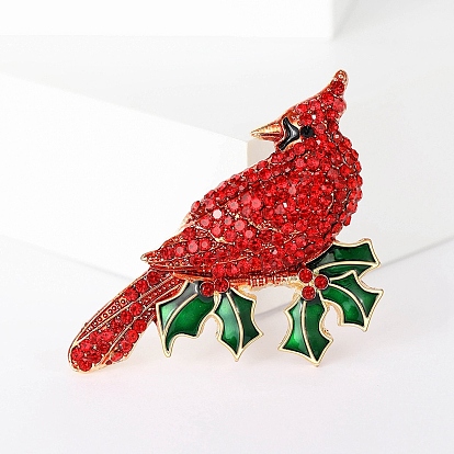 Brid Rhinestone Pins, Alloy Brooches for Girl Women Gift