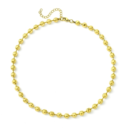 Ion Plating(IP) 304 Stainless Steel Bead Necklaces