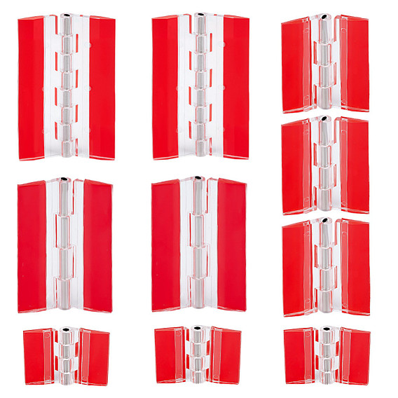 10 шт. 4 стили акриловые и нержавеющие самоклеящиеся петли, мебельная петля, прямоугольные