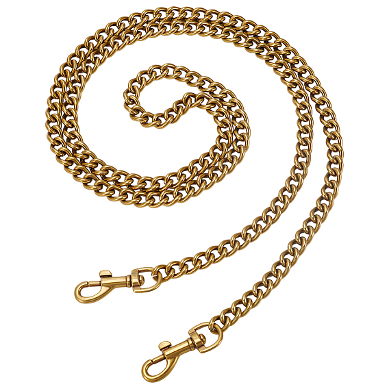 1Цепочки для сумок из цинкового сплава в тибетском стиле из ПК, принадлежности для изготовления кошельков